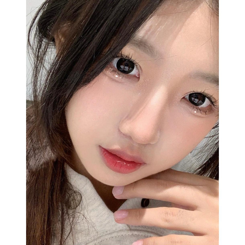 BIGDHEI Xiyoulens 14.50mm Black Colored Contact Lenses (6 Months Wear)