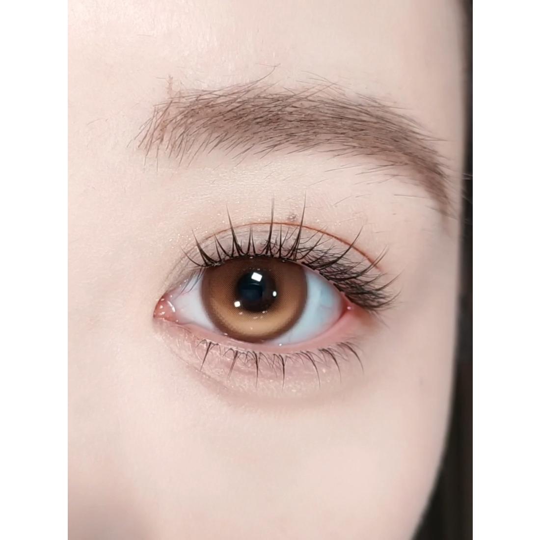 CDNGHPO OBALEN 14.50mm Brown Colored Contact Lenses (6 Months Wear)