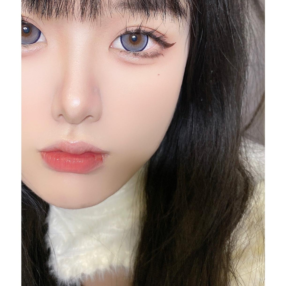 LMZBZHU LRGOODCON 14.50mm Blue Colored Contact Lenses (6 Months Wear)