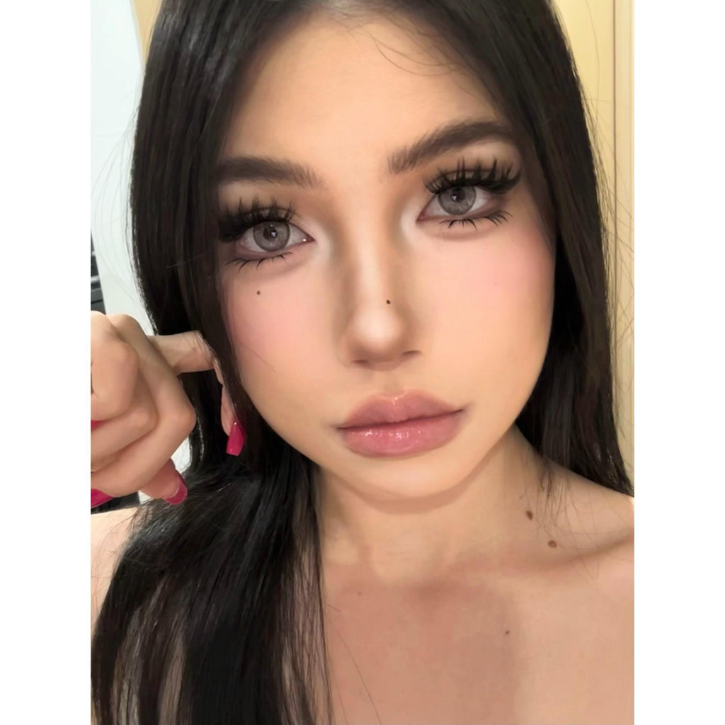 HMXZHUI Serltyca 14.20mm Grey Colored Contact Lenses (6 Months Wear)