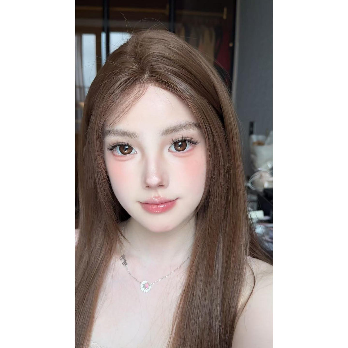 CDLZJUAN OBALEN 14.50mm Brown Colored Contact Lenses (6 Months Wear)