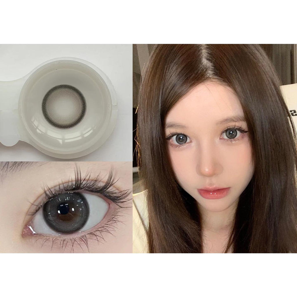 คอนแทคเลนส์สี HLXING Xiyoulens ขนาด 14.00 มม. สีเทา (แบบราย 6 เดือน)
