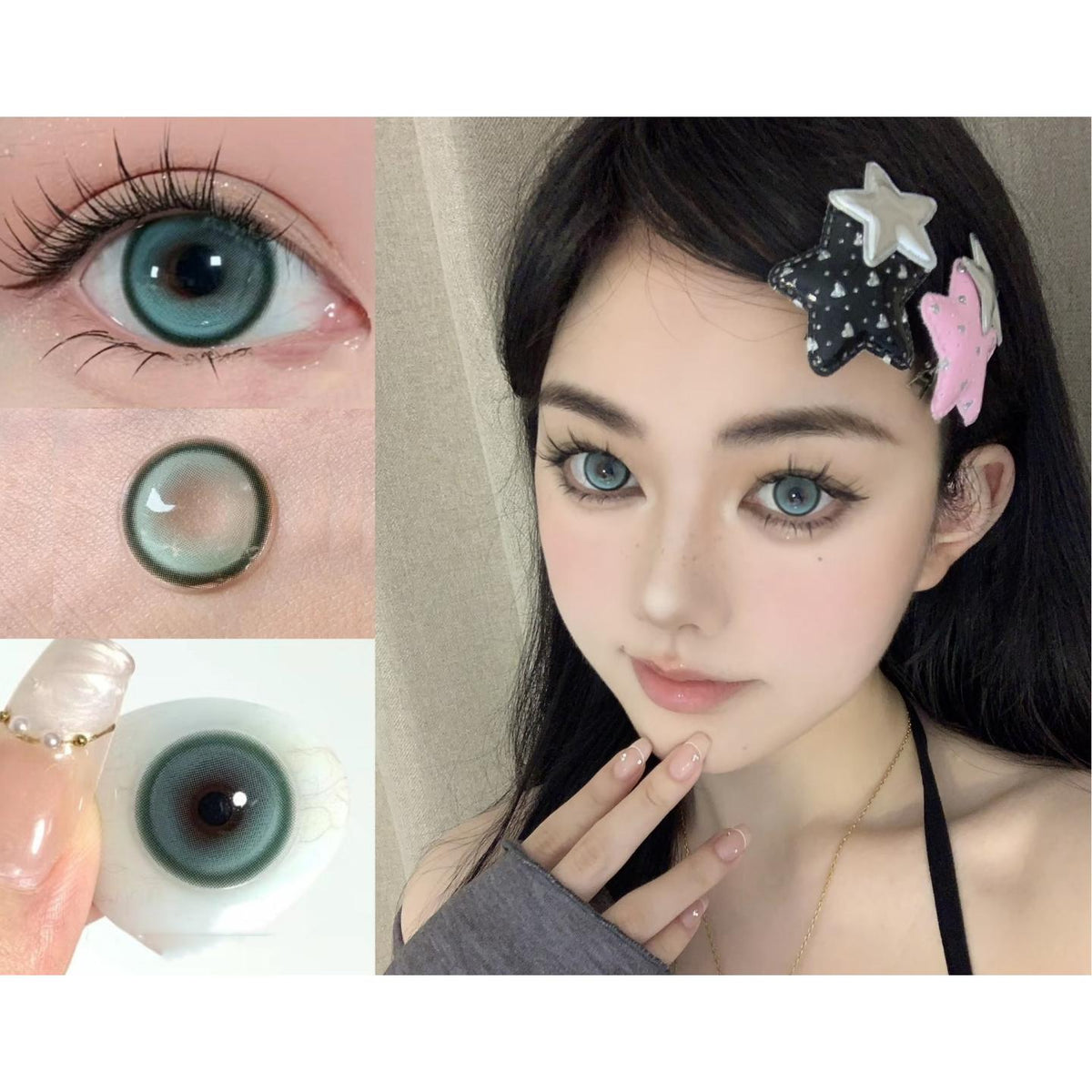 MLBCUI MorningCon 14.50mm Green Colored Contact Lenses (6 Months Wear)