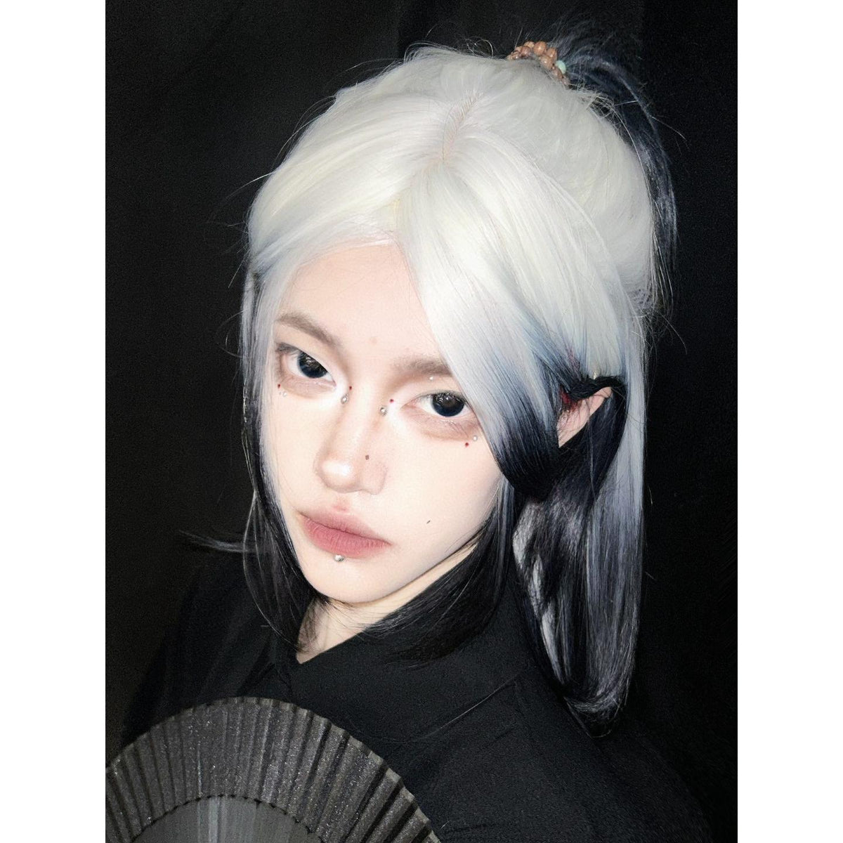 YYHTU MorningCon 14.50mm Black Colored Contact Lenses (6 Months Wear)
