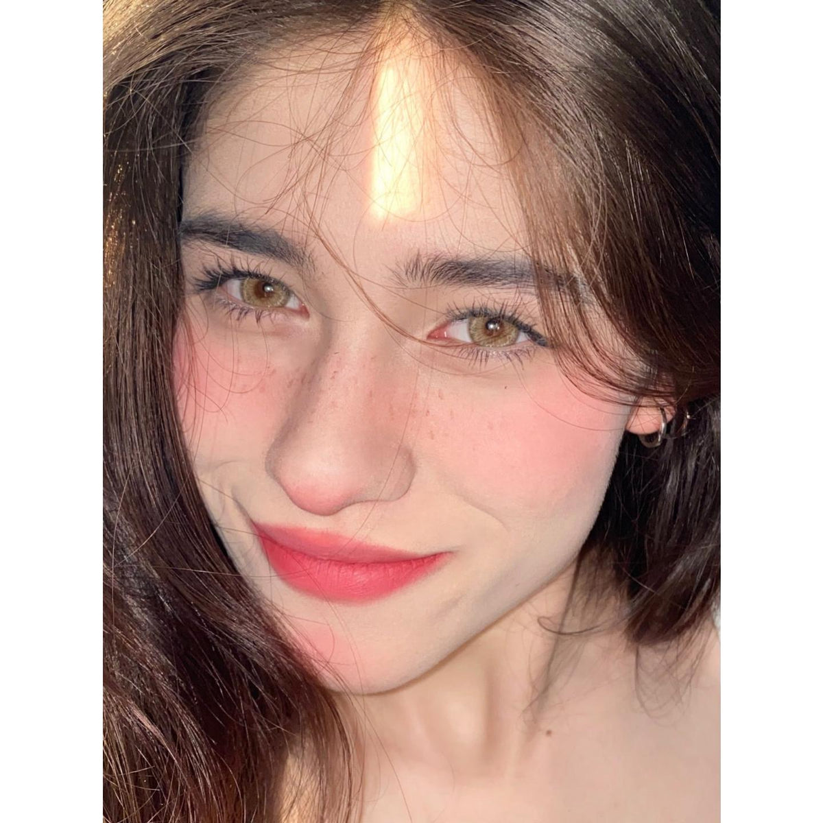 YJXXYUN MorningCon 14.50mm Brown Colored Contact Lenses (6 Months Wear)