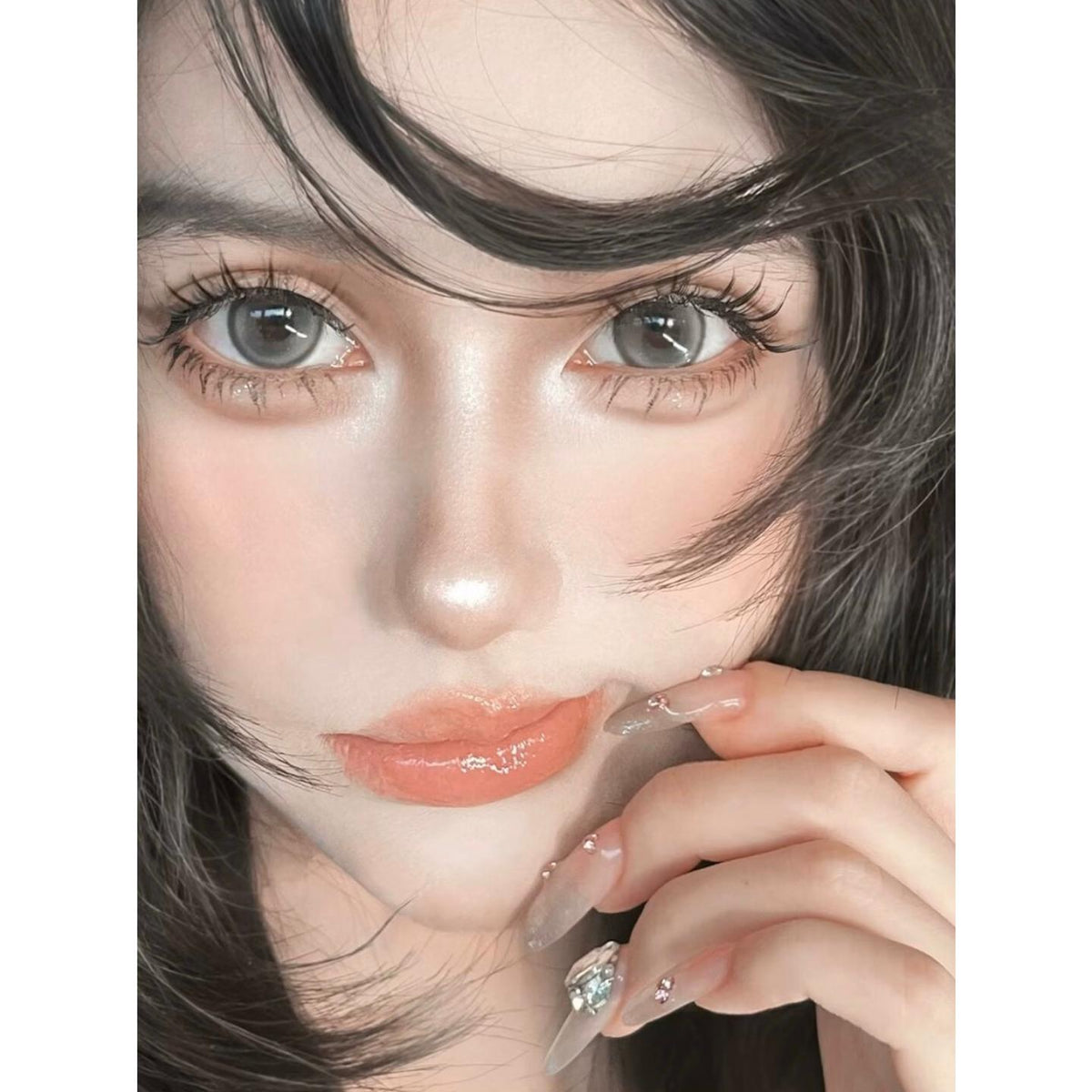 SGJI Xiyoulens 14.20mm Grey Colored Contact Lenses (6 Months Wear)