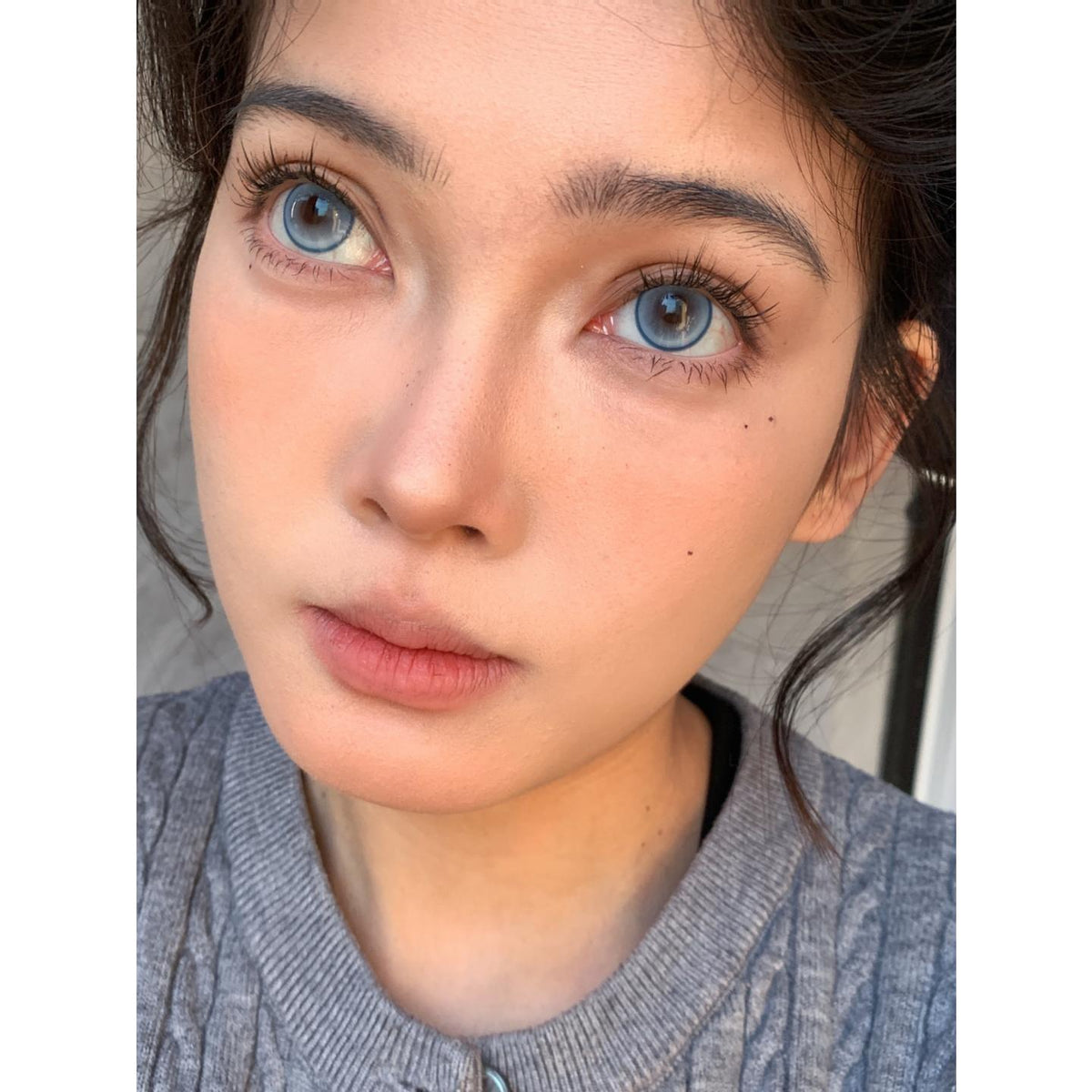 NHXXLAN Serltyca 14.20mm Blue Colored Contact Lenses (6 Months Wear)
