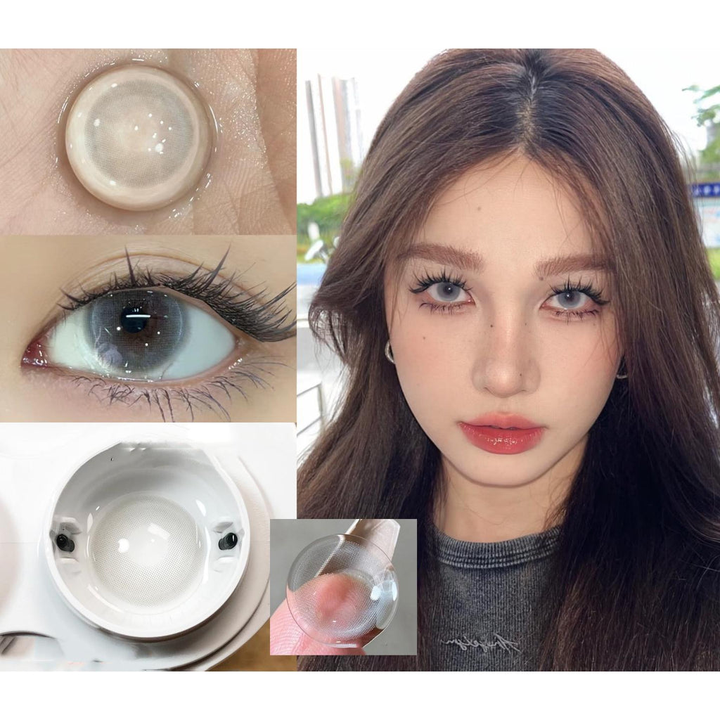 Kính áp tròng màu BHDQSHU MorningCon 14.00mm màu xám (Sử dụng 6 tháng)
