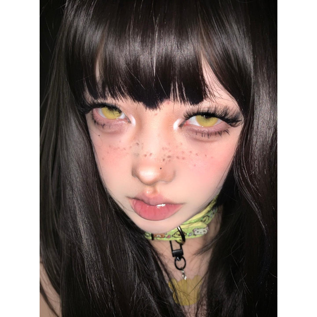 HJMCHONG Serltyca 14.20mm Yellow Colored Contact Lenses (6 Months Wear)