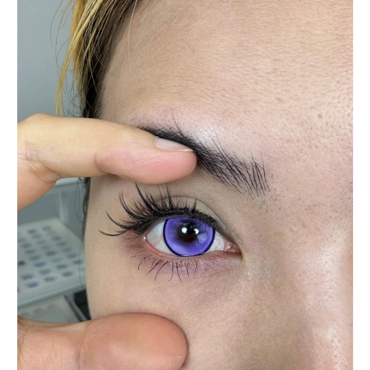 MFPPZI Xiyoulens 14.50mm Purple Colored Contact Lenses (6 Months Wear)