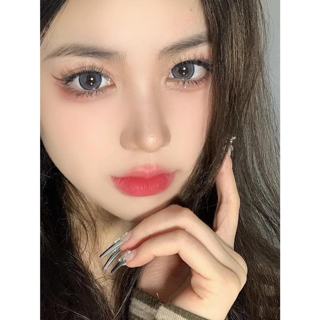 LMZBZHU LRGOODCON 14.50mm Blue Colored Contact Lenses (6 Months Wear)