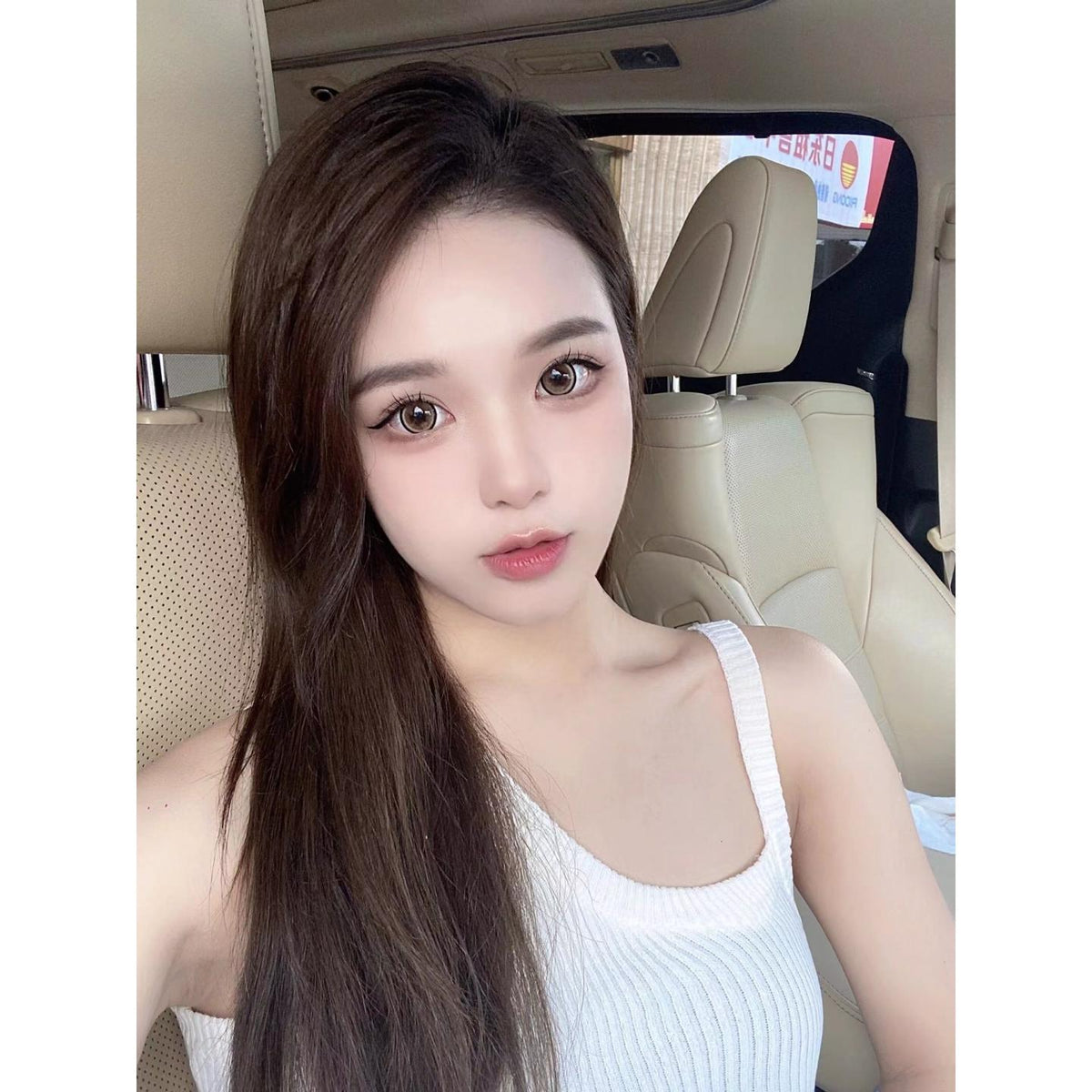 YNZBZHU MorningCon 14.50mm Light Brown Colored Contact Lenses (6 Months Wear)