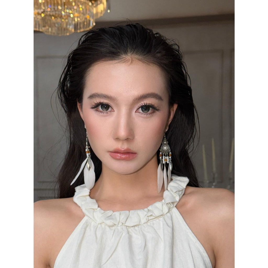 NYWHGUO MimiPark 14.50mm Gray Colored Contact Lenses (6 Months Wear)