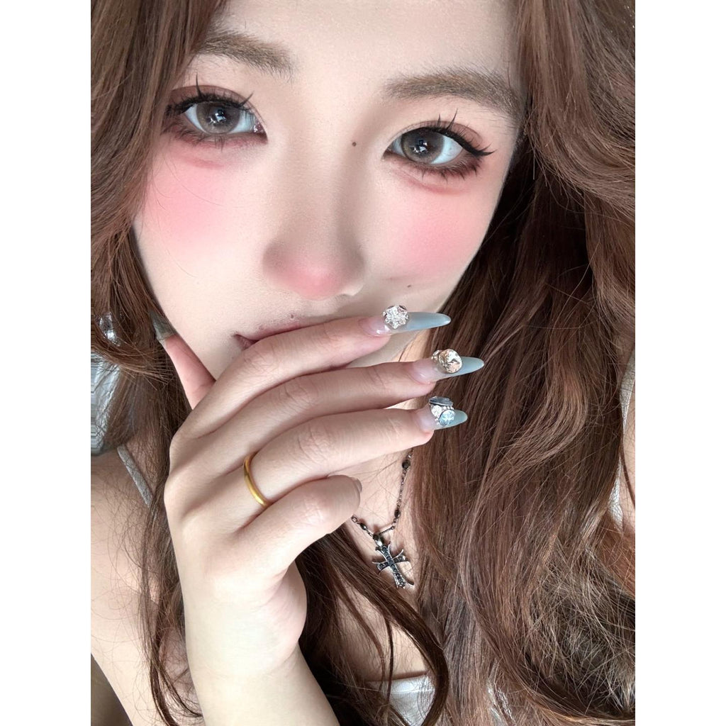 JMQJIN thestarlens 14.20mm Grey Colored Contact Lenses (6 Months Wear)