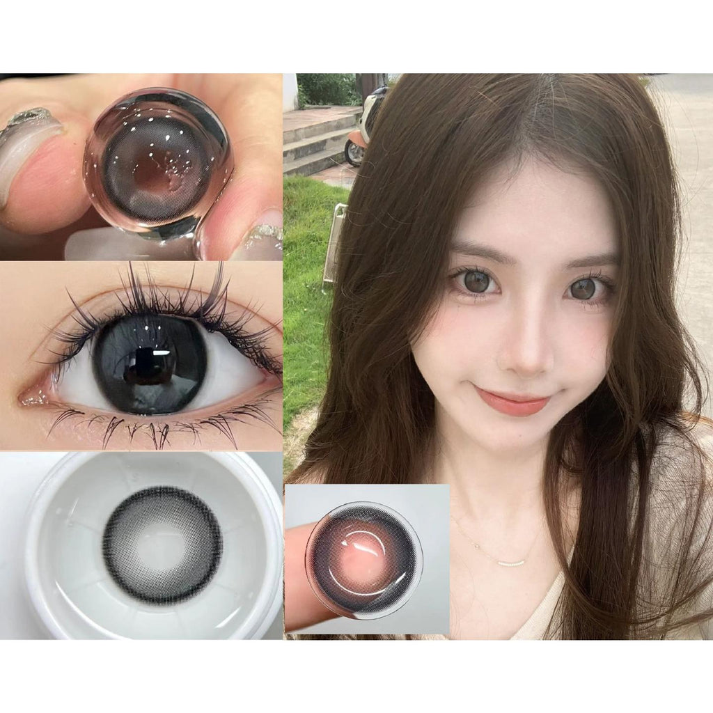 XYQIU BOOSCON 14.20mm Gray Colored Contact Lenses (6 Months Wear)