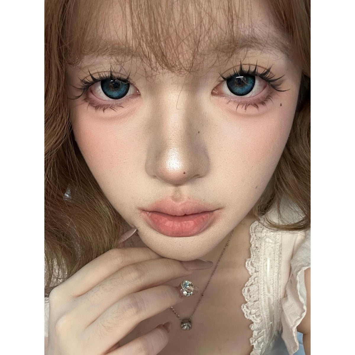 GDHAI Serltyca 14.50mm Blue Colored Contact Lenses (6 Months Wear)