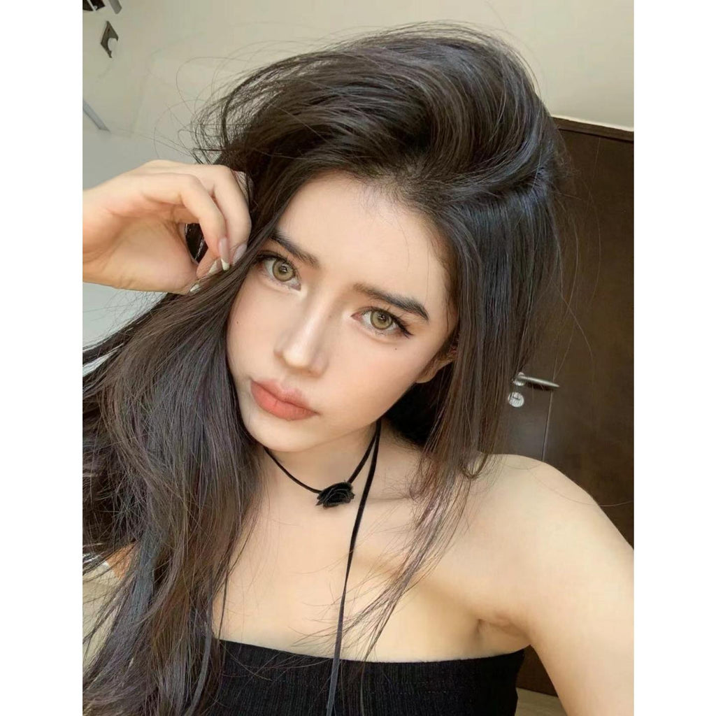 CJHAI FLLYCON 14.20mm Brown Colored Contact Lenses (6 Months Wear)