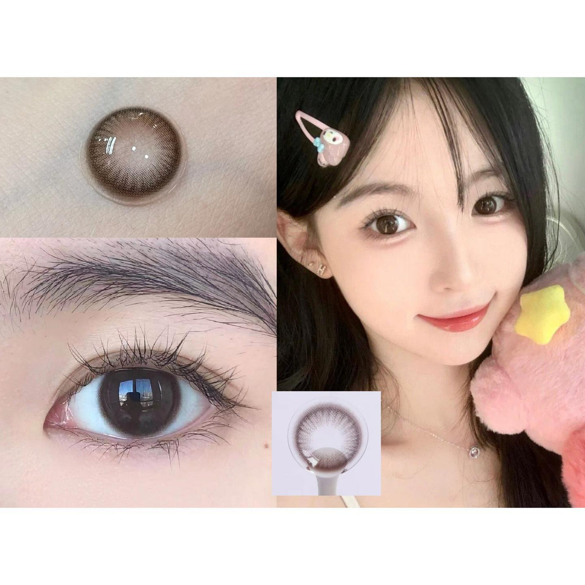 KKTANG LRGOODCON 14.20mm Brown Colored Contact Lenses (6 Months Wear)