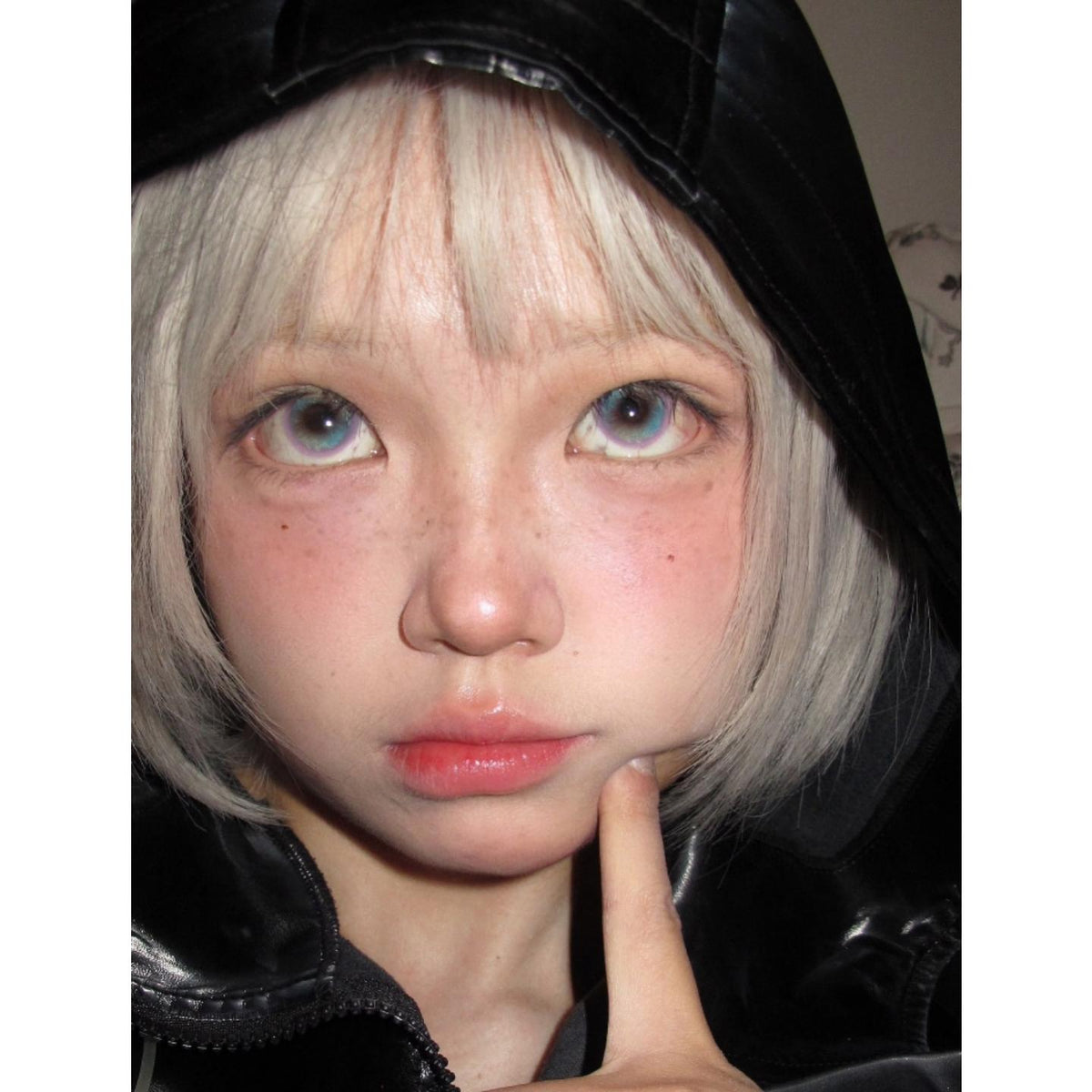 YLYXI Xiyoulens 14.20mm Purple Colored Contact Lenses (6 Months Wear)