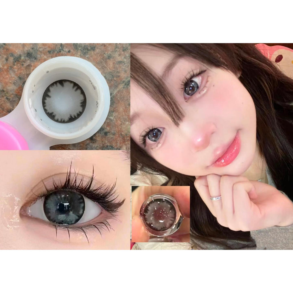 ZMBHUA Xiyoulens 14.50mm Gray Colored Contact Lenses (6 Months Wear)