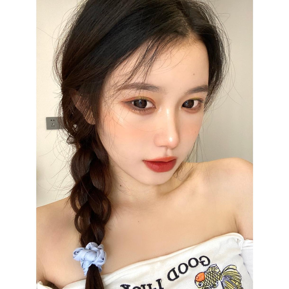 BIGDHEI Xiyoulens 14.50mm Black Colored Contact Lenses (6 Months Wear)