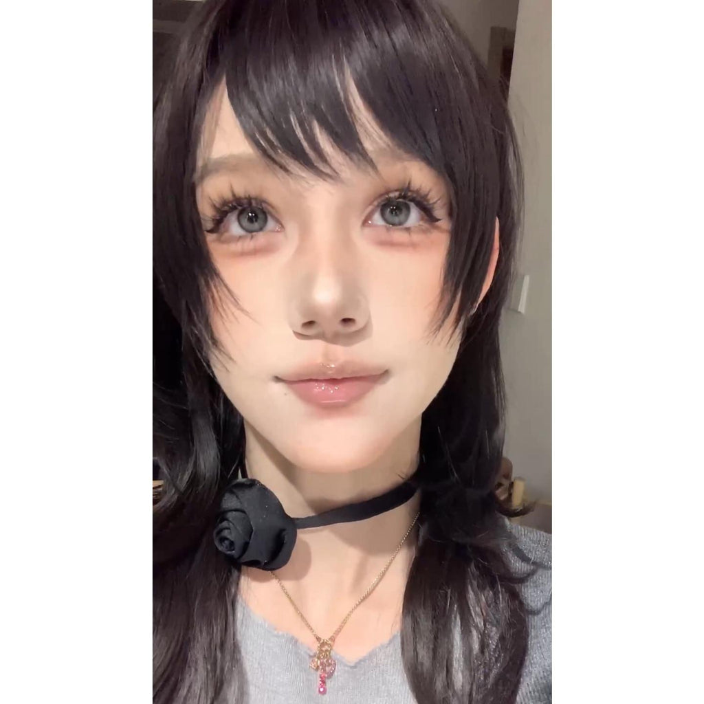 HZZHU Serltyca 14.50mm Grey Colored Contact Lenses (6 Months Wear)