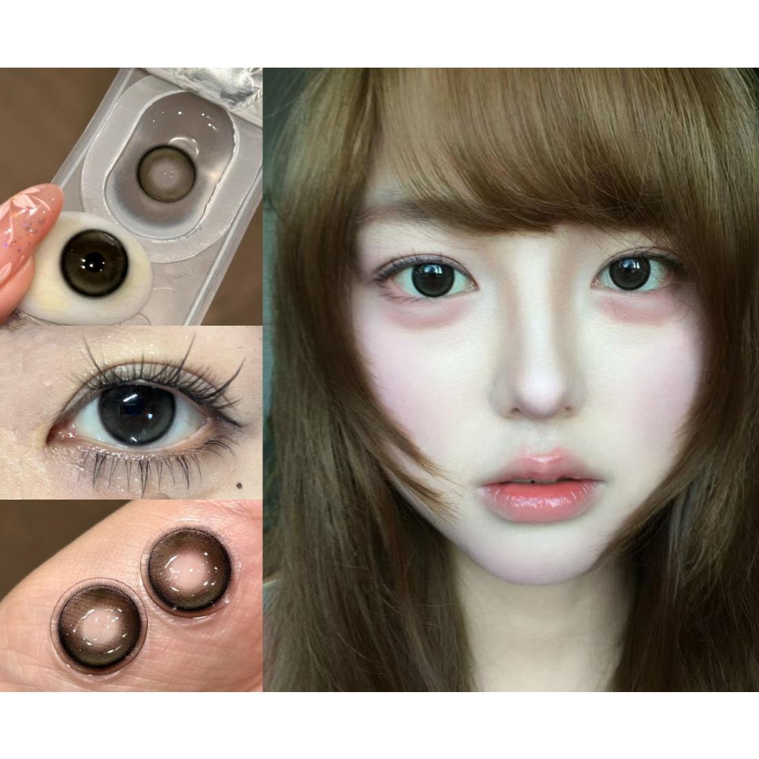 LMSYUE Tinacon 14.20mm Black Colored Contact Lenses (6 Months Wear)