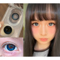คอนแทคเลนส์สี QLLAN รุ่น MimiPark ขนาด 14.50 มม. สีน้ำเงิน (ชนิดใช้งานได้ 6 เดือน)