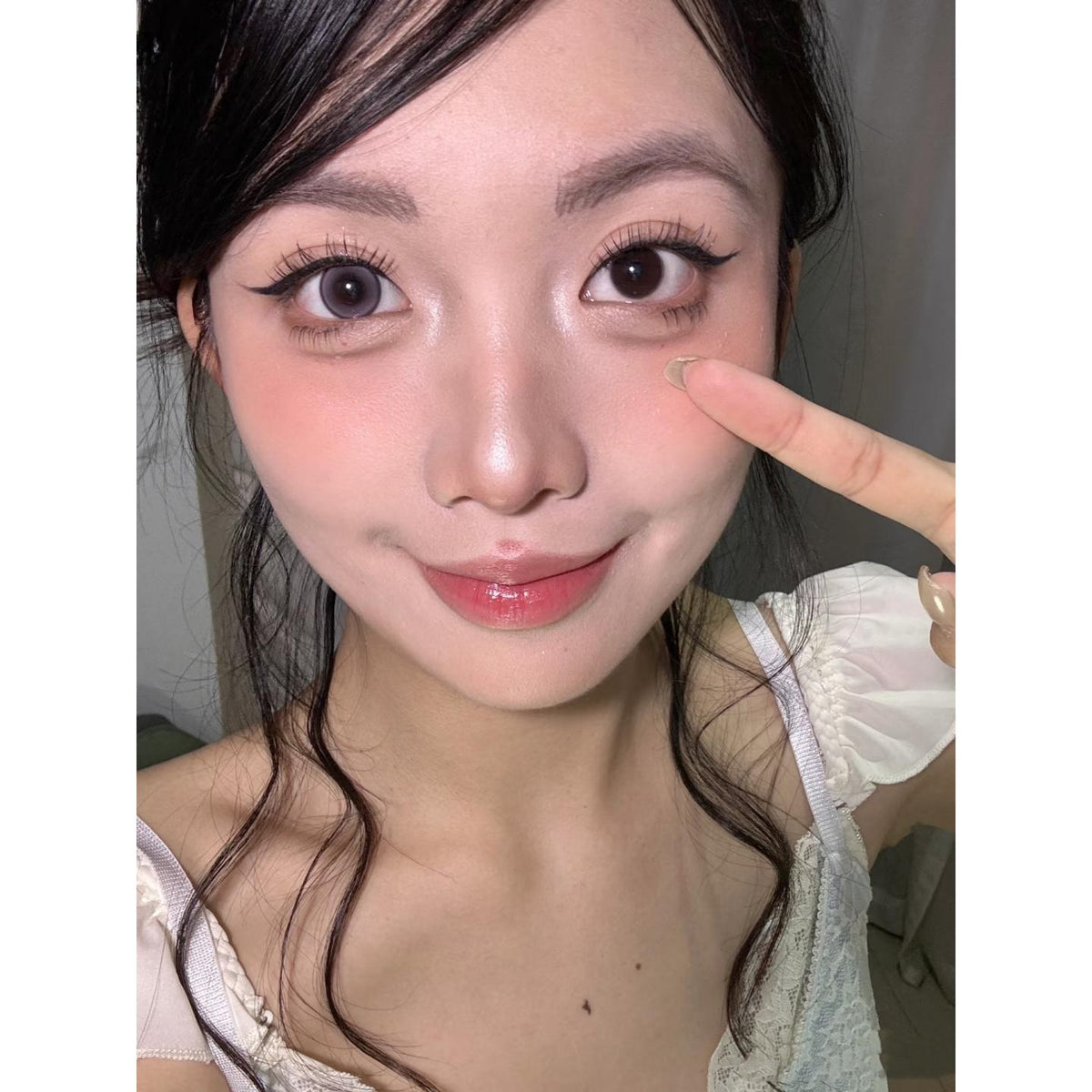 TLHUI FLLYCON 14.20mm Grey Colored Contact Lenses (6 Months Wear)
