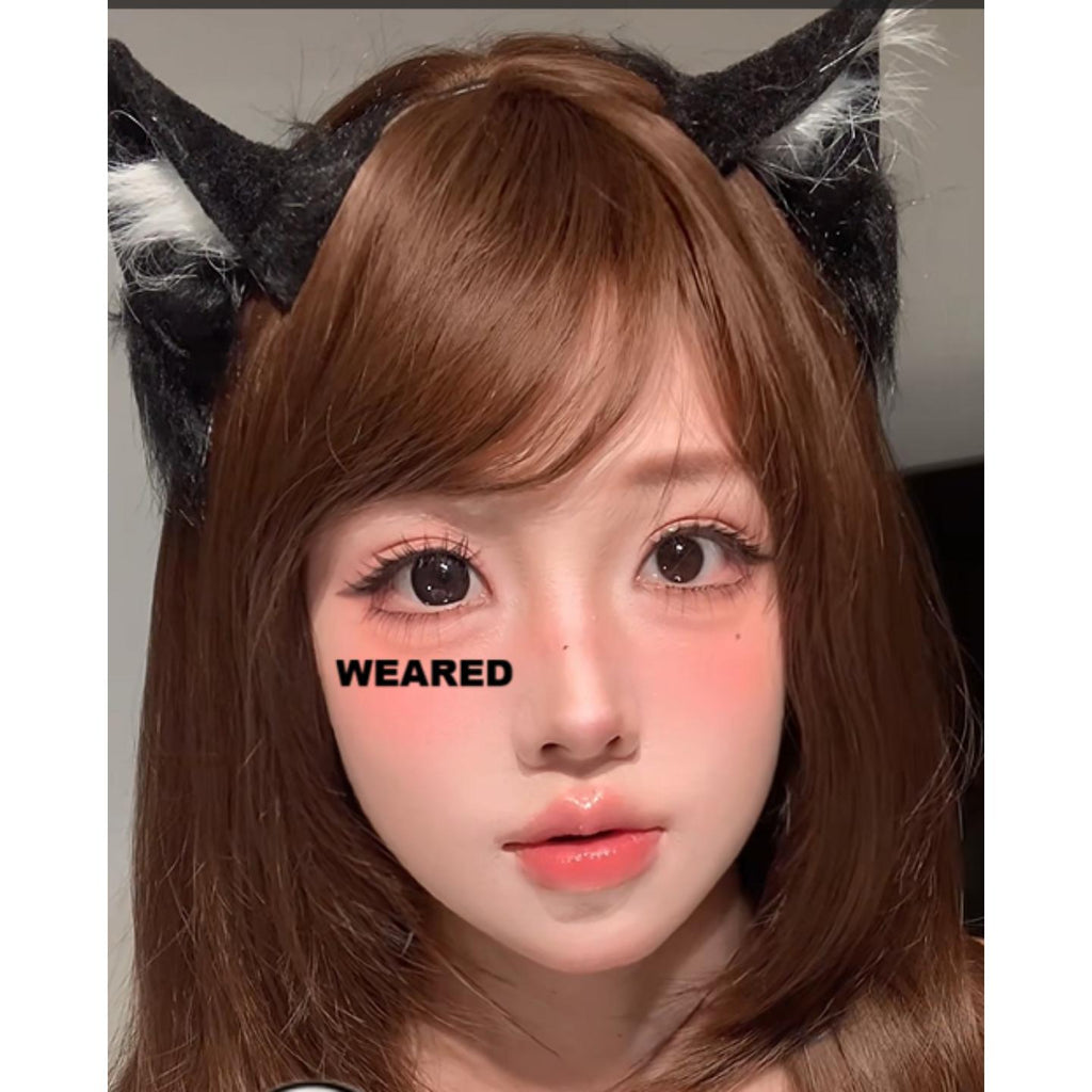 CDYYNDAI OBALEN 14.50mm Black Colored Contact Lenses (6 Months Wear)