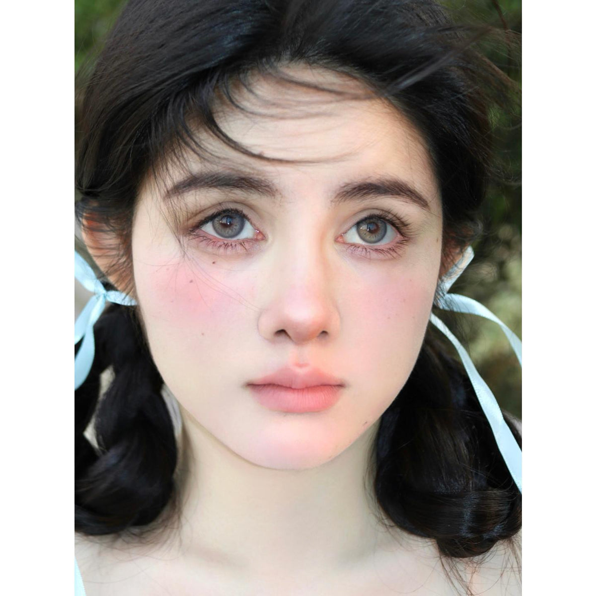 GJWJIA OBALEN คอนแทคเลนส์สีเขียว ขนาด 14.50 มม. (ระยะเวลาการใช้งาน 6 เดือน)