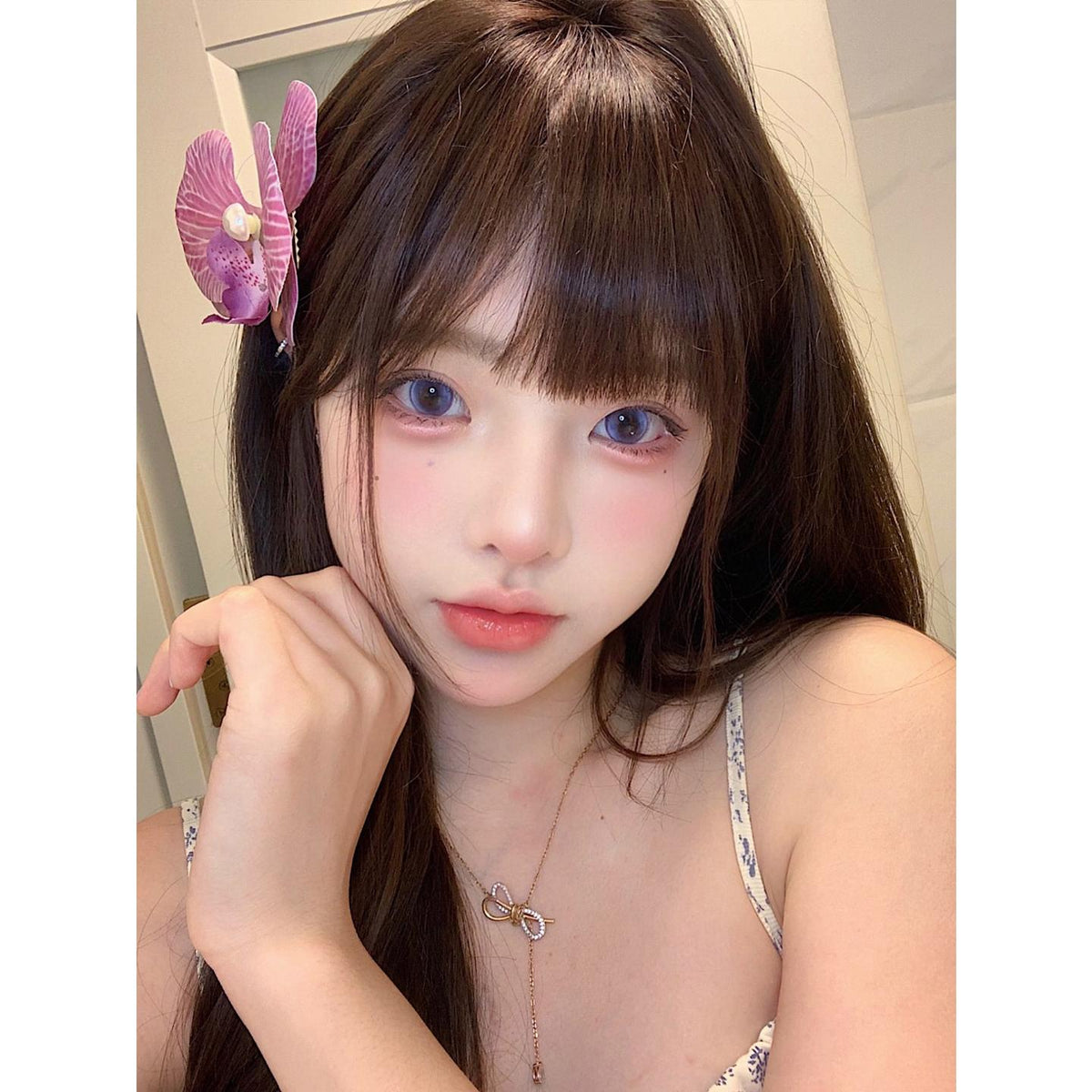 XHWLFU OVOLOOK 14.50mm Purple Colored Contact Lenses (6 Months Wear)