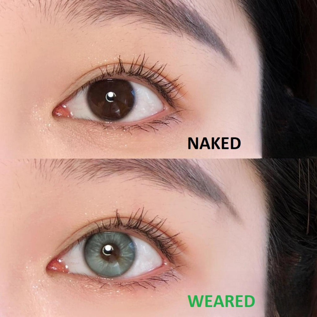LLQHUI Xiyoulens คอนแทคเลนส์สีเขียว ขนาด 14.20 มม. (ระยะเวลาการใช้งาน 6 เดือน)
