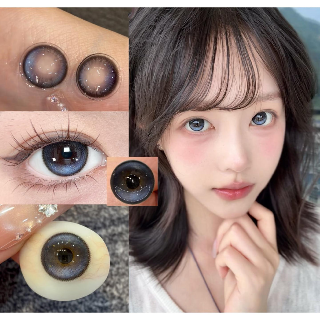 DHZZHU thestarlens 14.50mm Blue Colored Contact Lenses (6 Months Wear)