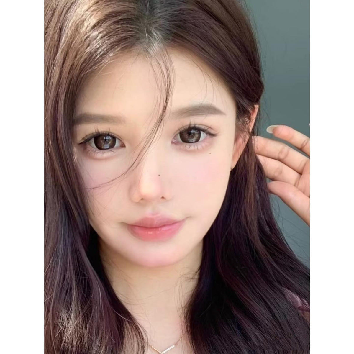 HJFSHI LRGOODCON 14.50mm Brown Colored Contact Lenses (6 Months Wear)