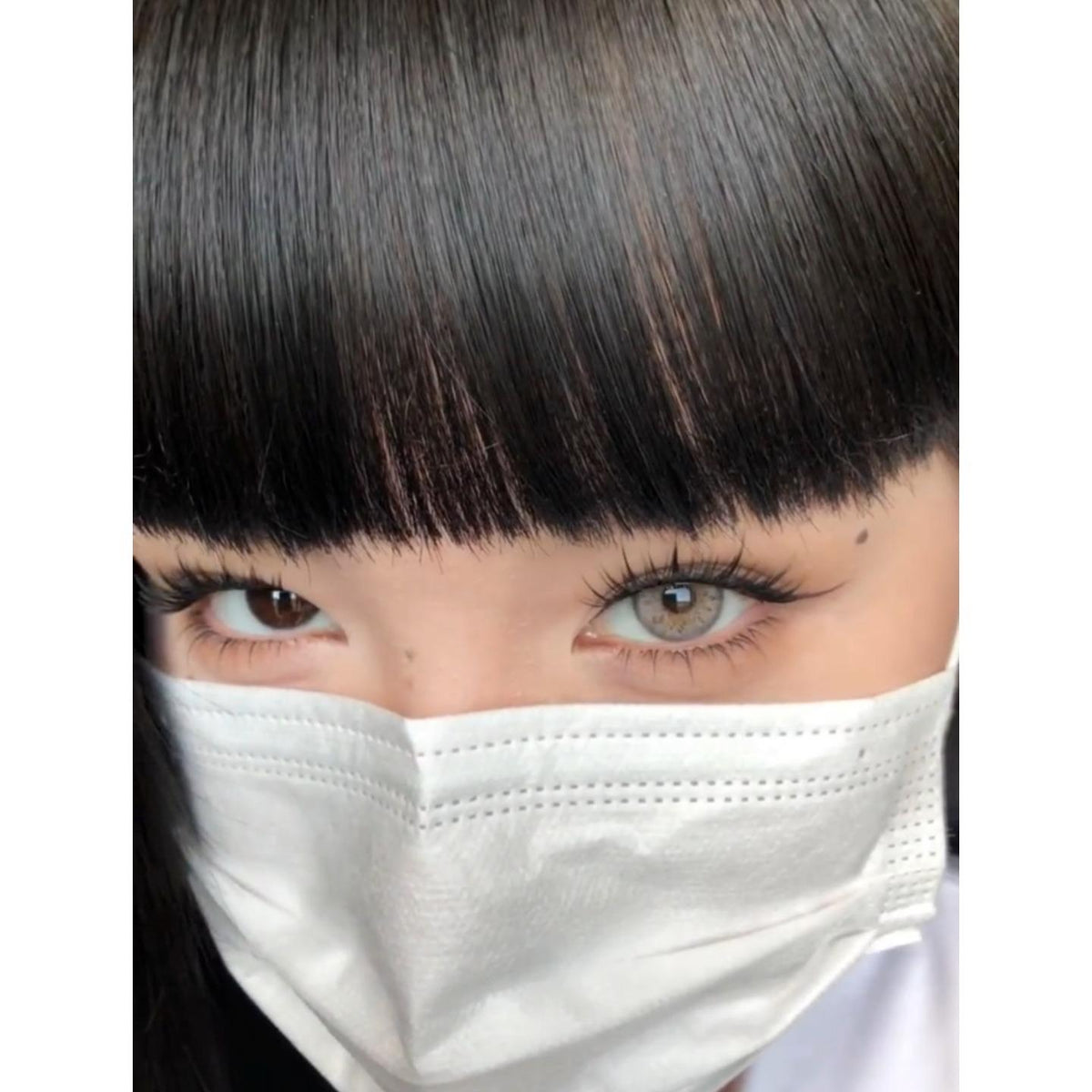 JWHJHUI Xiyoulens 14.50mm Grey Colored Contact Lenses (6 Months Wear)