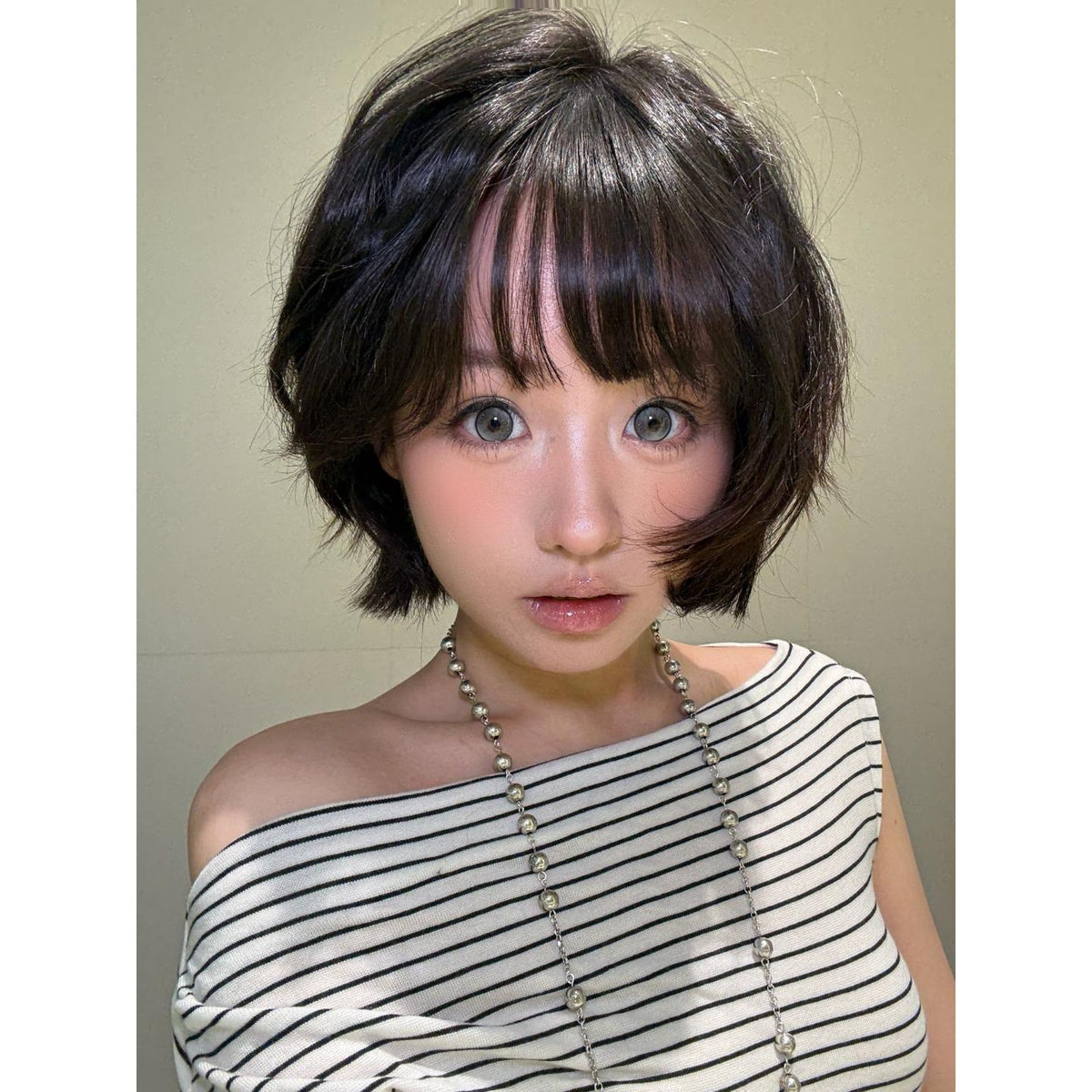 YGZHUI Serltyca คอนแทคเลนส์สีเทา ขนาด 14.20 มม. (ชนิดใส่ได้นาน 6 เดือน)