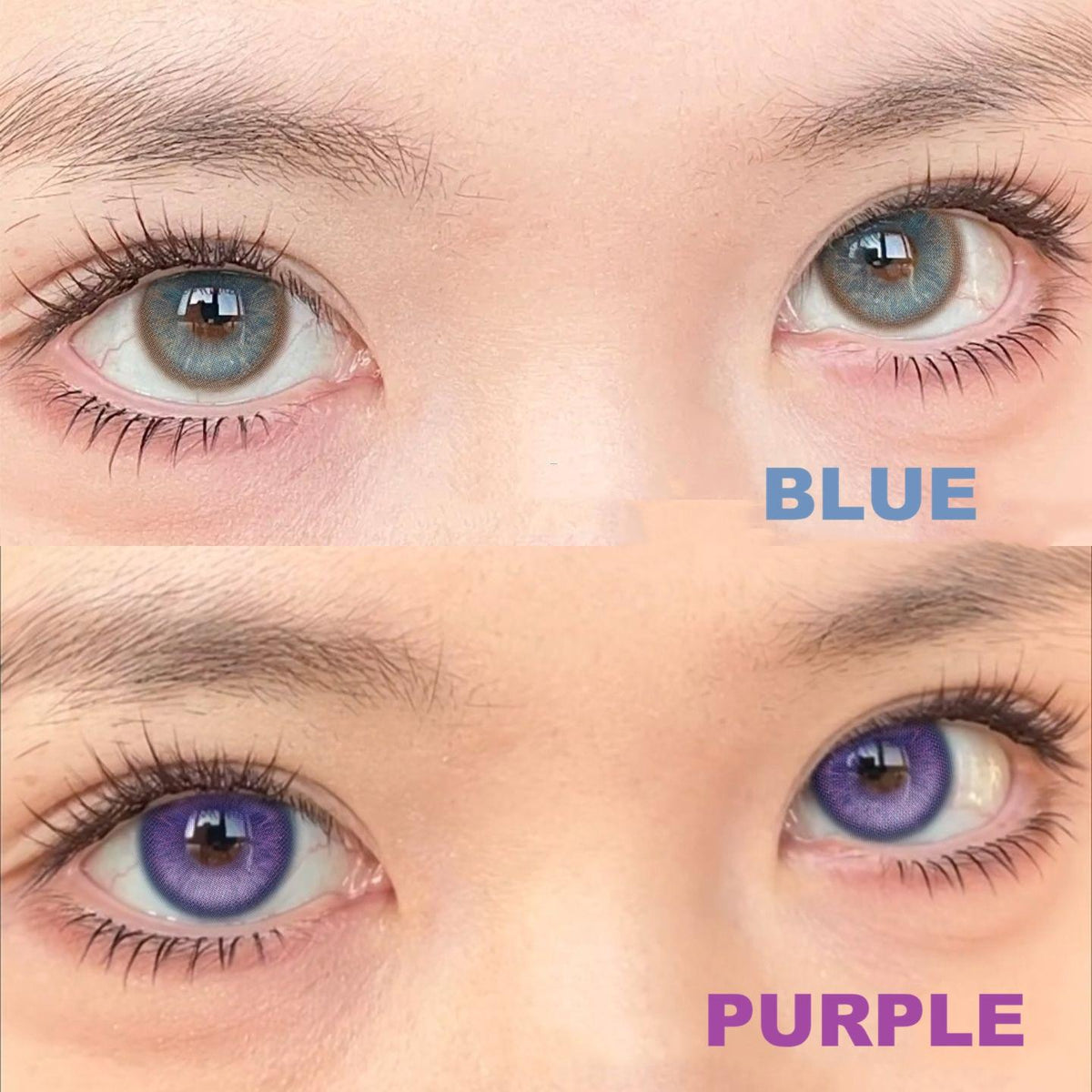TKGJZI คอนแทคเลนส์สี Xiyoulens ขนาด 14.50 มม. สีม่วง (ชนิดราย 6 เดือน)