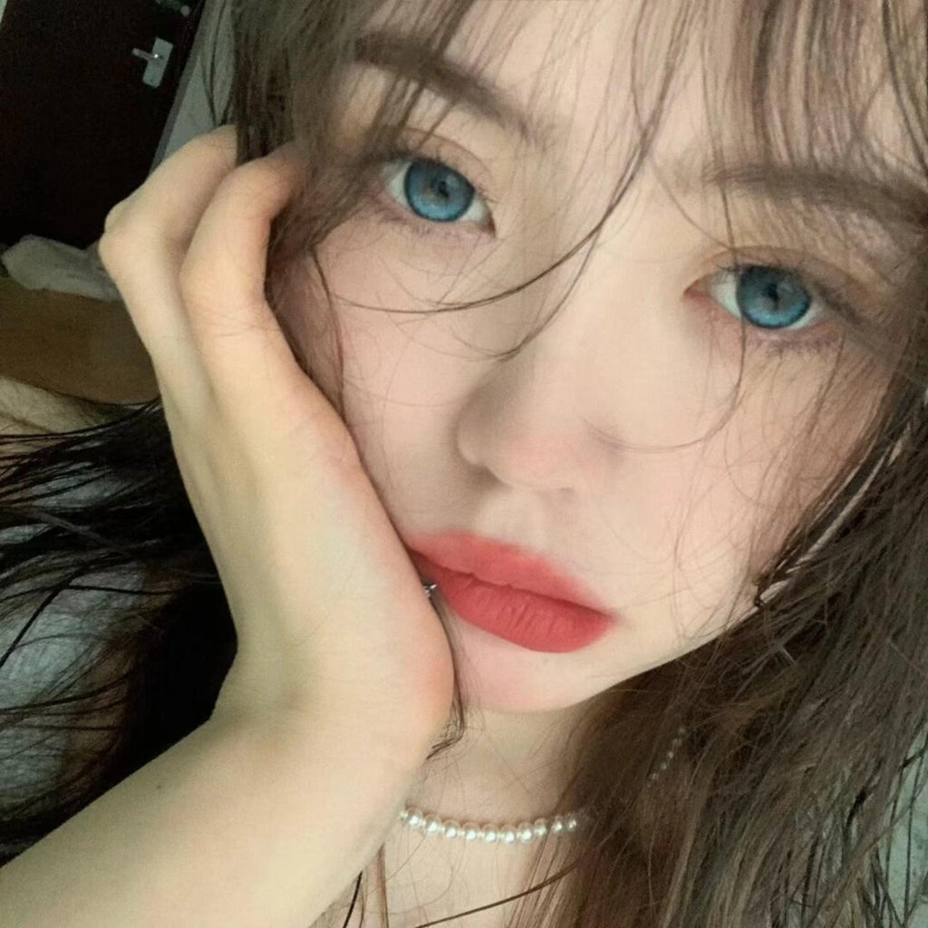 YDNLAN Xiyoulens 14.20mm Blue Colored Contact Lenses (6 Months Wear)