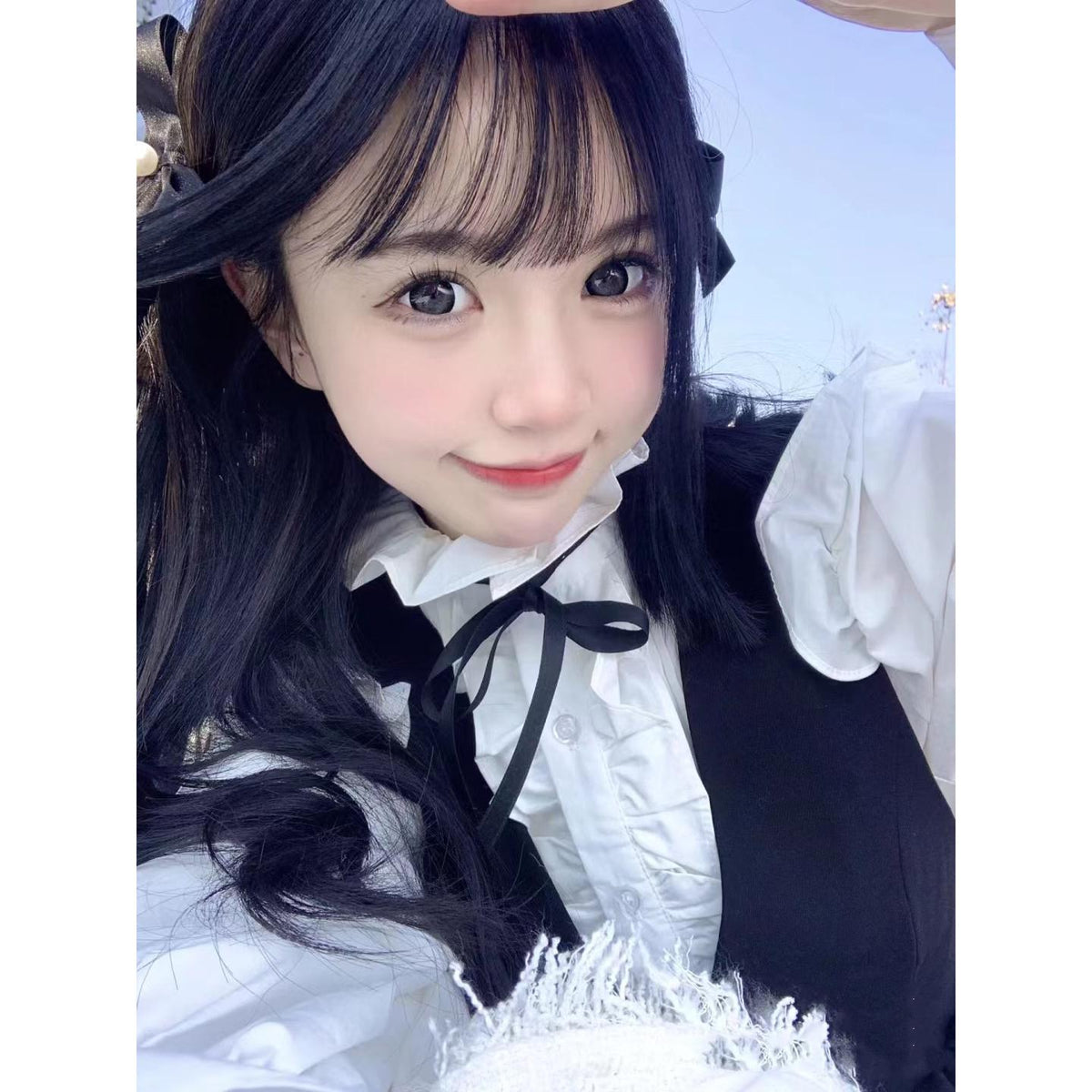 HJSYA Xiyoulens 14.50mm Black Colored Contact Lenses (6 Months Wear)