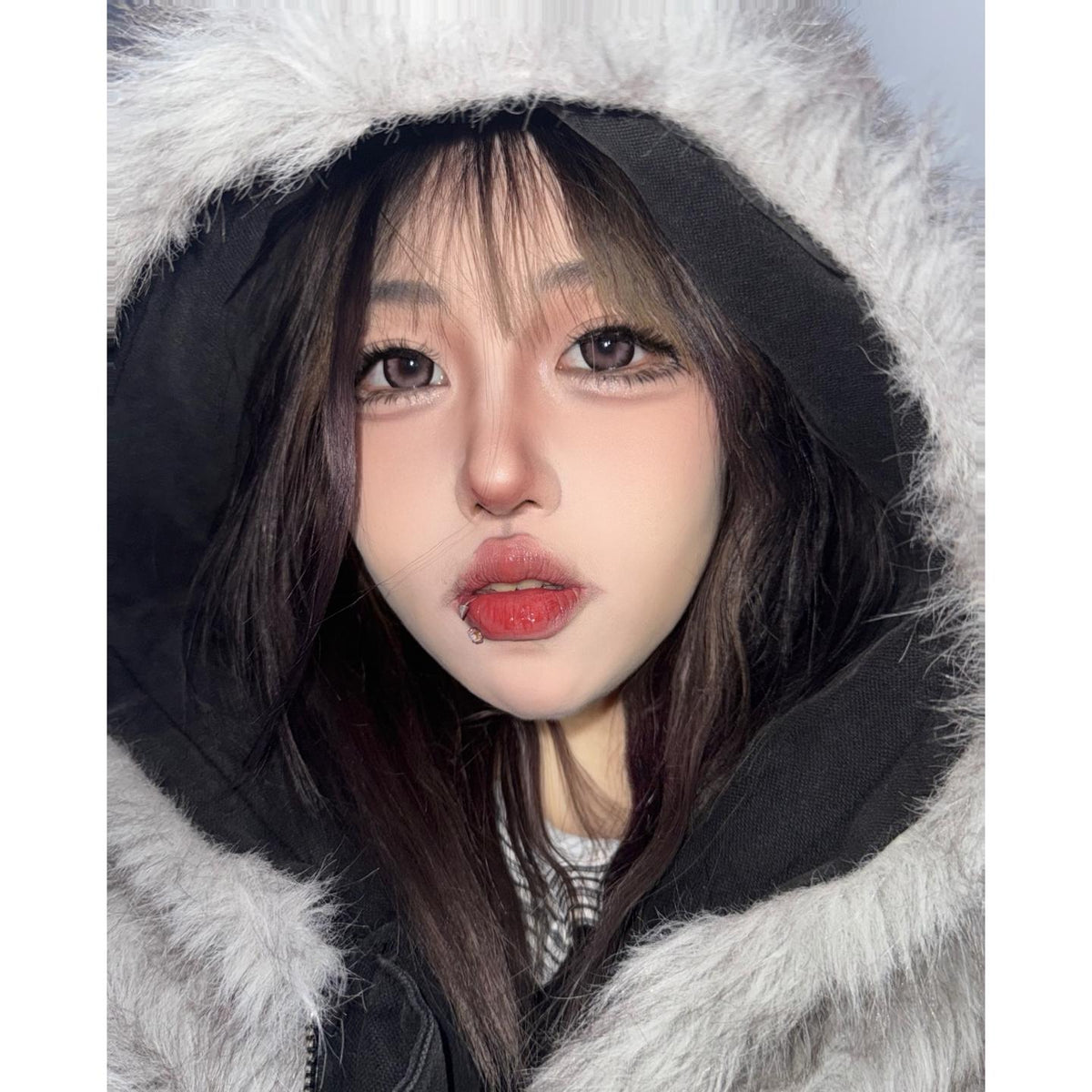 CDBBXYFEN OBALEN 14.50mm Pink Colored Contact Lenses (6 Months Wear)