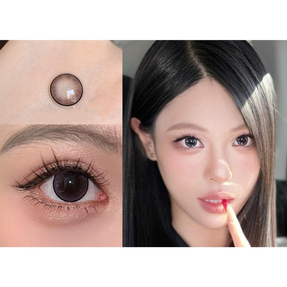 GZZLFZI Xiyoulens 14.50mm Purple Colored Contact Lenses (6 Months Wear)