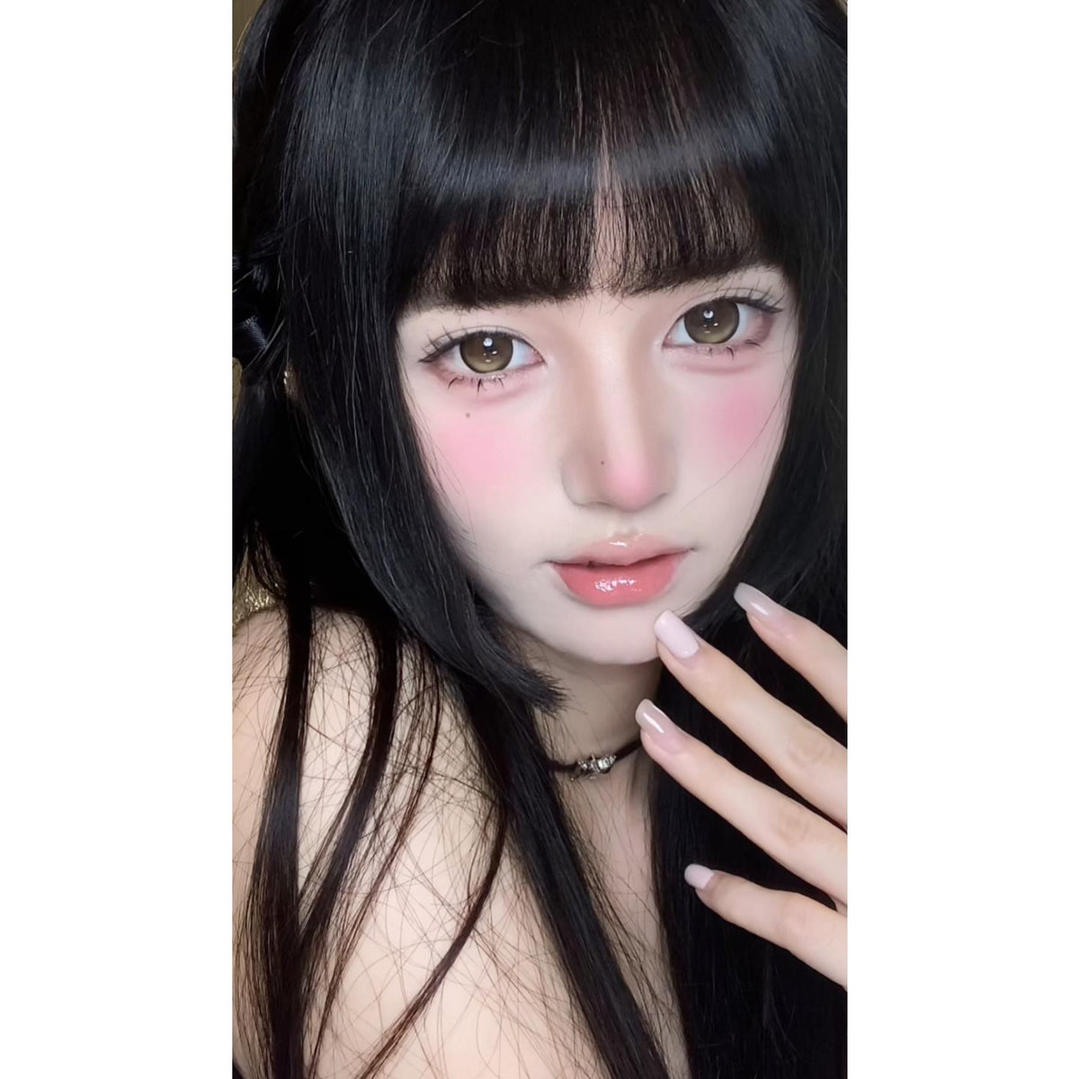 CDJTJJI OBALEN 14.50mm Brown Colored Contact Lenses (6 Months Wear)