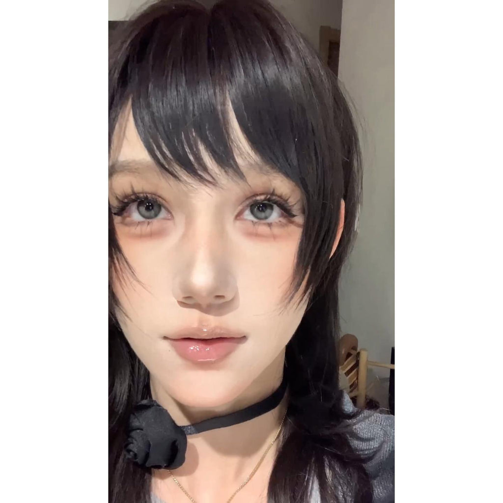 HZZHU Serltyca 14.50mm Grey Colored Contact Lenses (6 Months Wear)