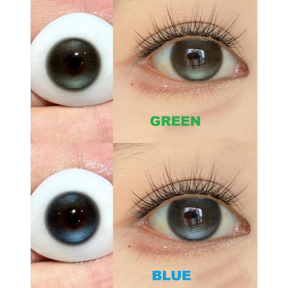 XMSPIAN MimiPark 14.20mm Green Colored Contact Lenses (6 Months Wear)