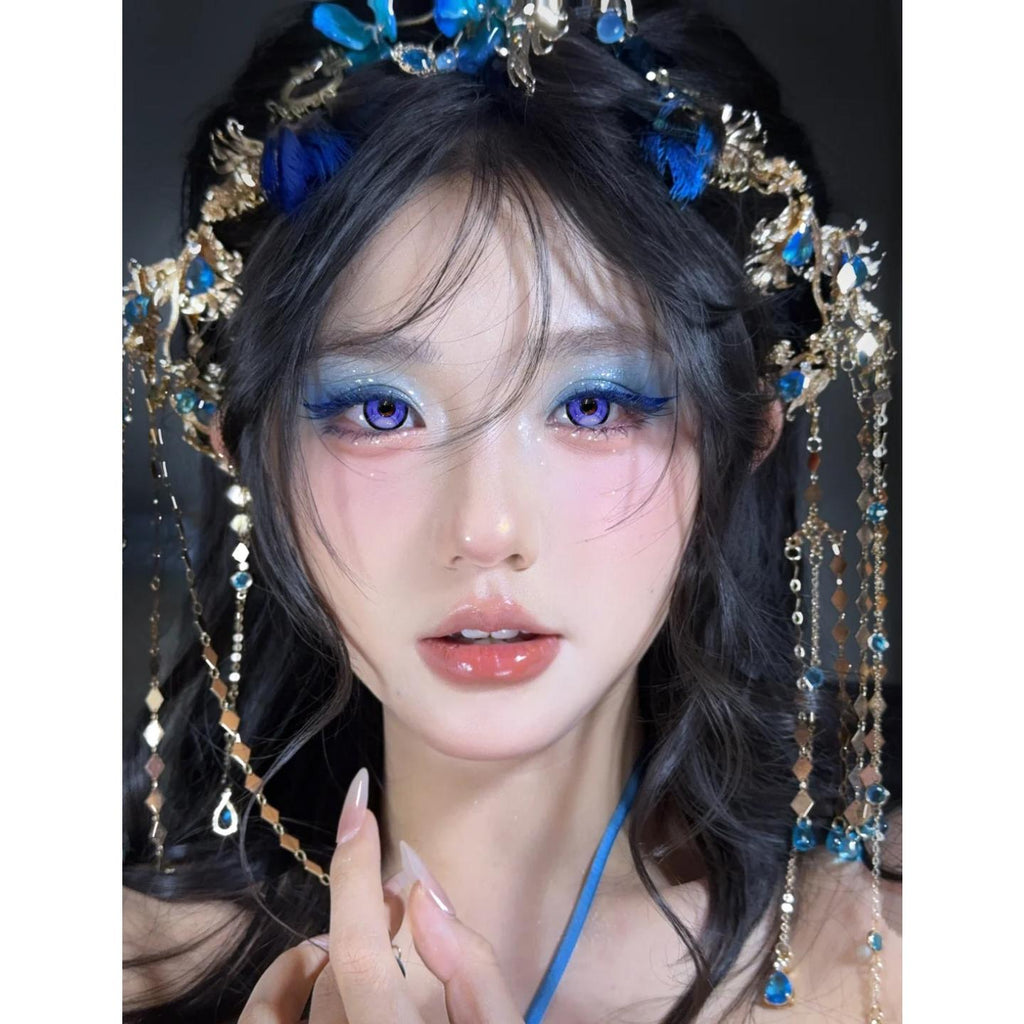 SBING Xiyoulens 14.50mm Purple Colored Contact Lenses (6 Months Wear)