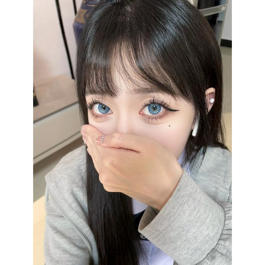 AIBMREN BOOSCON 14.20mm Blue Colored Contact Lenses (6 Months Wear)