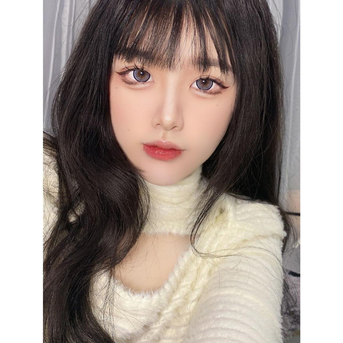 LMZBZHU LRGOODCON 14.50mm Blue Colored Contact Lenses (6 Months Wear)