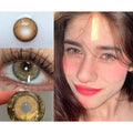 YJXXYUN MorningCon 14.50mm Brown Colored Contact Lenses (6 Months Wear)
