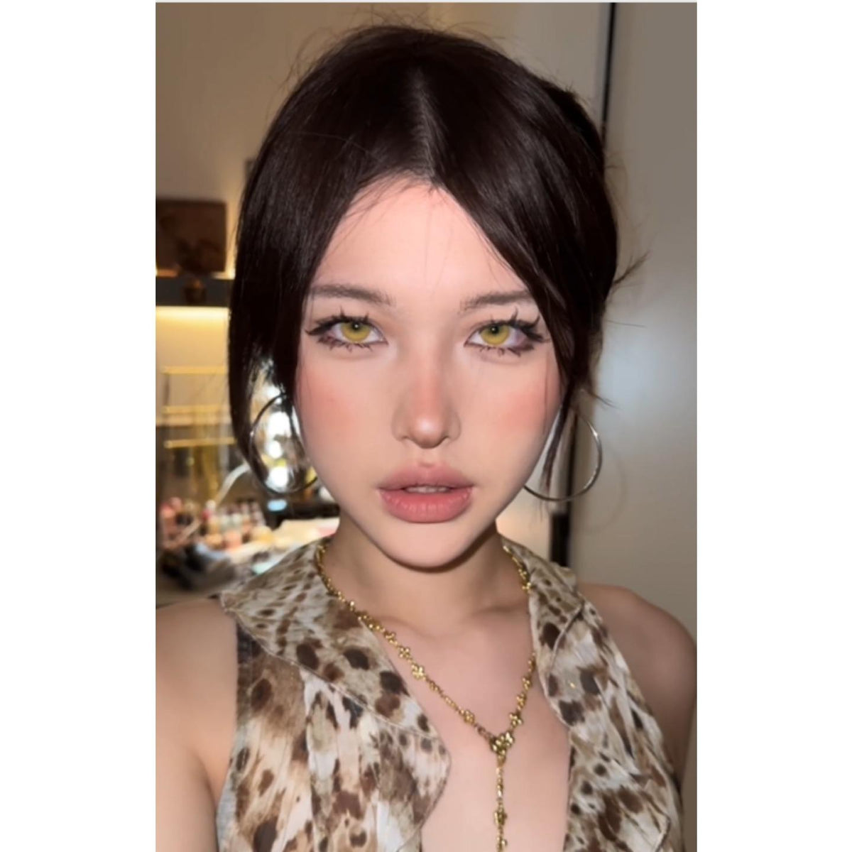HJMCHONG Serltyca 14.20mm Yellow Colored Contact Lenses (6 Months Wear)